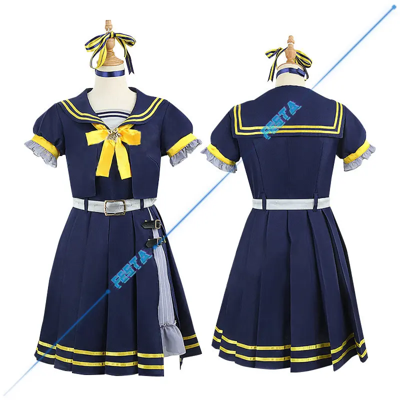 Hololive Hoshimati Suisei Cosplay Costume Blue Wig Japanese