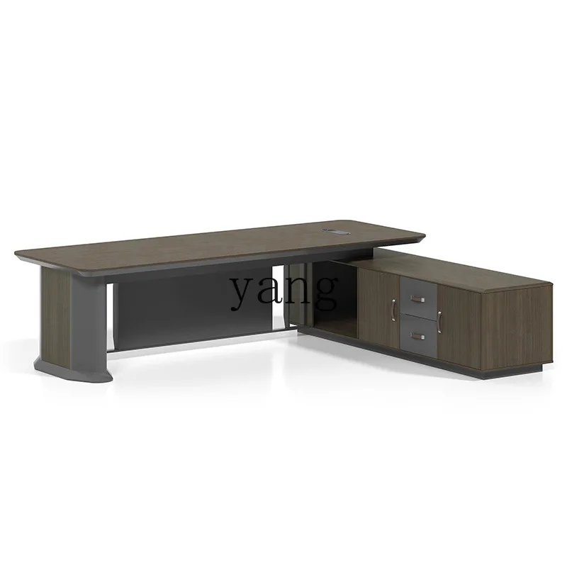 LMM Simple Modern Manager Supervisor President's Desk Office Single Computer Desk