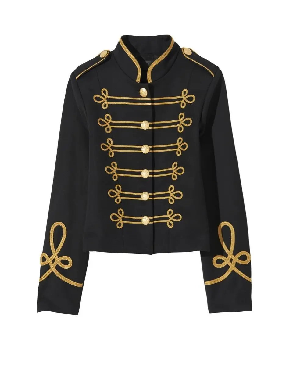 

Band Jacket Costume Military Fashion Blazers For Women Military Victorian Gothic Coat Cosplay Custom Made