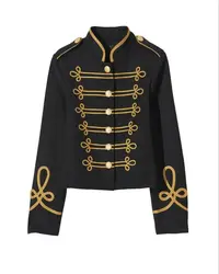 Band Jacket Costume Military Fashion Blazers For Women Military Victorian Gothic Coat Cosplay Custom Made