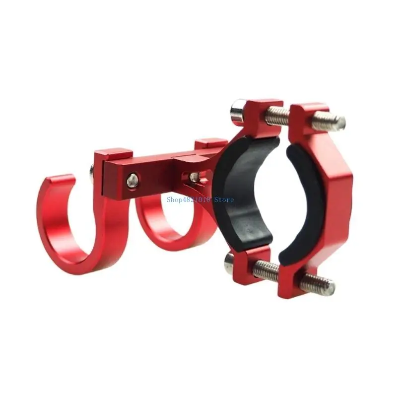 T3LF Convenient Aluminum Double Hook Metals Helmets Hanging Solution Versatile Motorbike Helmets Hook for Motorbike & Scooter