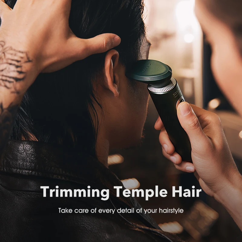 Youpin SOOCAS S5 Alat Cukur Listrik Pemangkas Rambut 4in1 Pemangkas Rambut Hidung Sikat Pembersih Wajah Type-c Isi Ulang IPX7