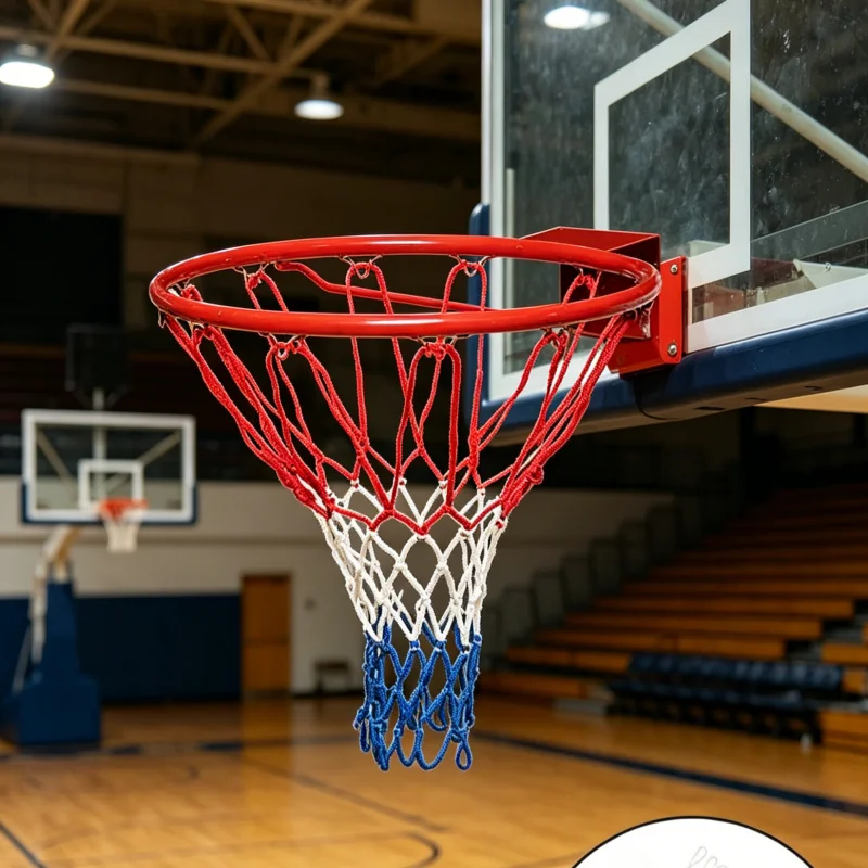 Universal Standard Nylon Basketball Net Replacement Hoop Rim Net For Indoor Outdoor Basketball Backboard Sports Court Accessorie