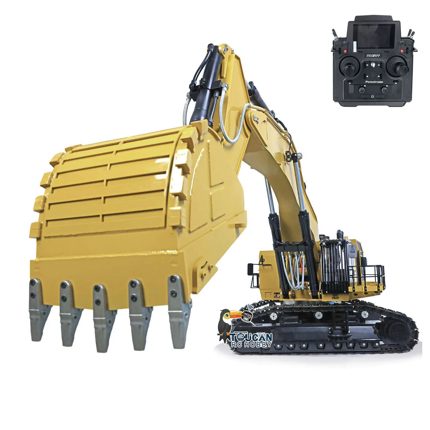 6015B Heavy Duty 1/14 RC Hydraulic Metal Excavator Remote Control Construction Digger PL18EV Lite Light Sound Model Toy THZH1546