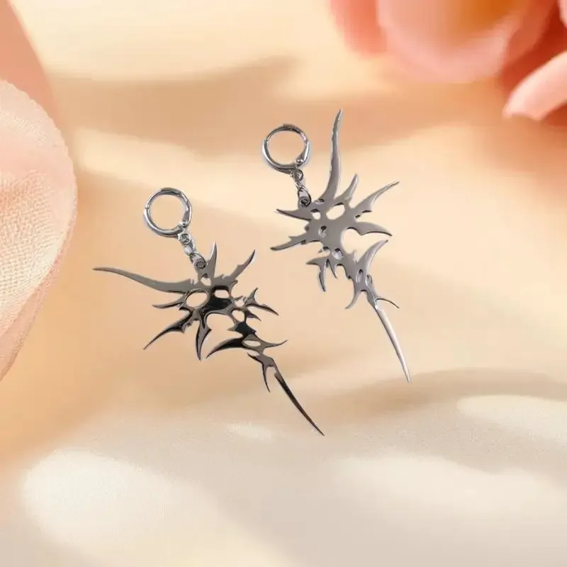 Alternative Style Thorn Drop Earrings Y2K Grunge Aesthetic Vintage Geometric Female Jewelry Gift
