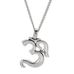 My Shape OM Hindu Yoga Necklaces AUM Ohm Buddhist Hinduism Yoga India Pendants Amulet Lucky Gift Fashion Jewelry for Women Men