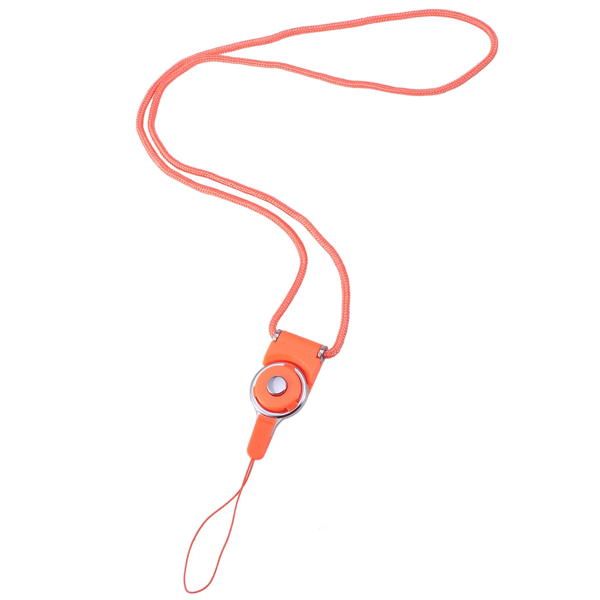 Dual Use Detachable Rotary Buckle Long Lanyard Mobile Phone Shell Rope(Red) Nylon rope Case Rope Detachable Phone Shell Rope