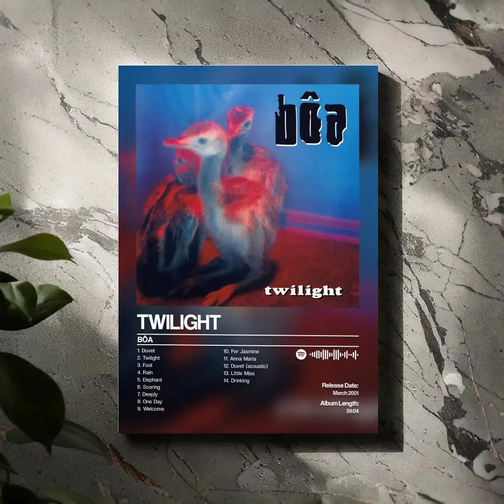 

Twilight Boa Poster Prints Canvas Painting Wall Art Picture Living Room Home Decor Tracklist Music Album Cover