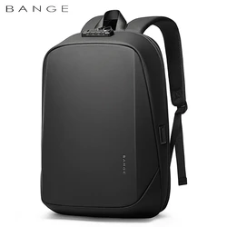 BANGE-Mochila escolar impermeável anti-roubo para homens, mochilas para laptop de marca masculina, bolsa de viagem USB, 2023