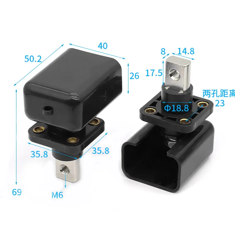 1pcs Energy Storage Lithium Battery 200A Terminal Block High Current Square Feedthrough Terminal Block Inverter Terminal Block