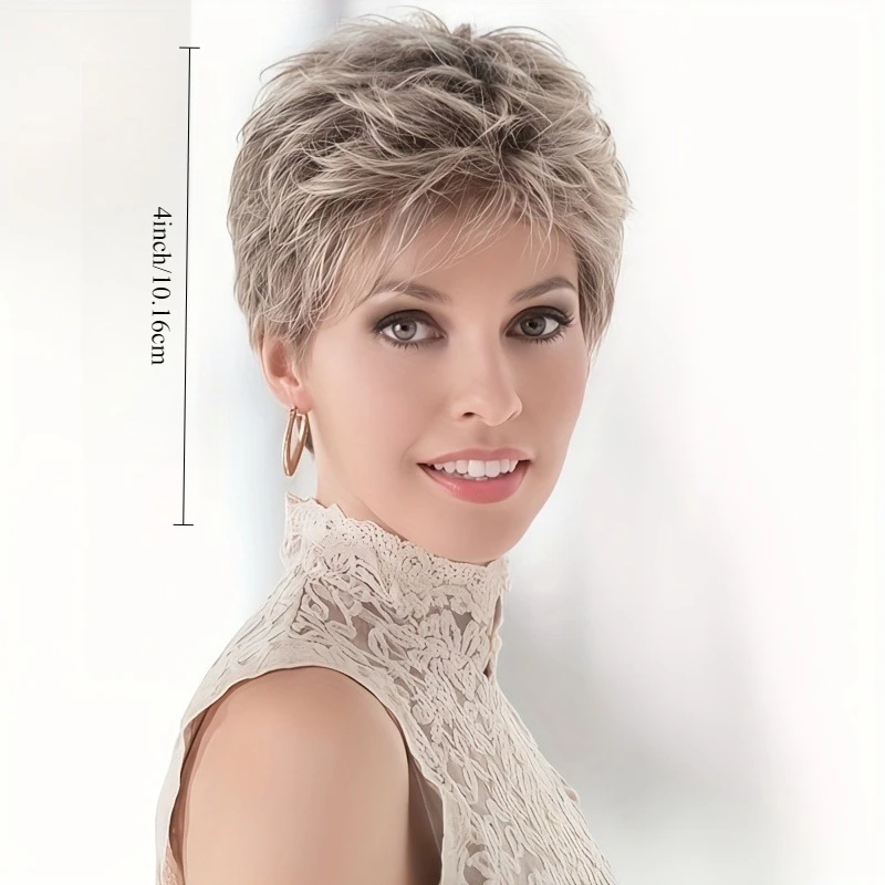 1pc Women's Fashion Short Curly Hair Synthetic Wig, Suitable for Daily Use, Party Wear Wig Accessories