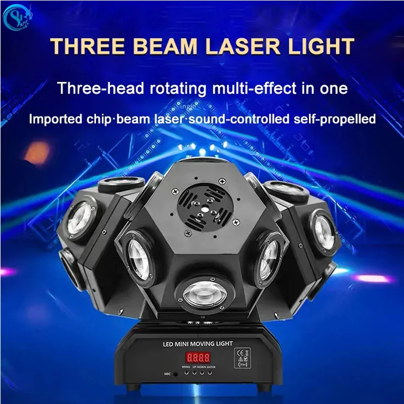 stage beam projetor com cabecas rgbw led laser giratorio movendo a luz principal dmx control para bar dj disco party 3in 1 01