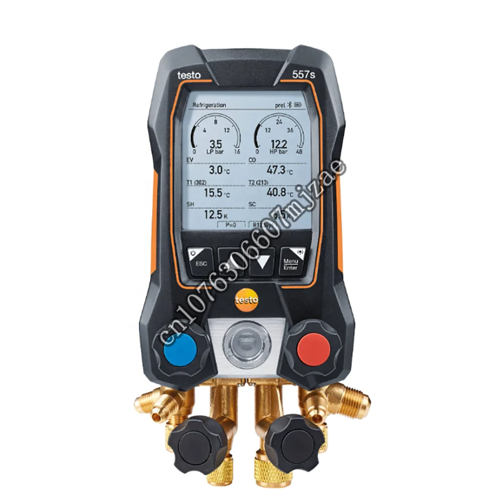 100%New Testo 557s  Smart Digital Manifold With Bluetooth And 4-way Valve Block