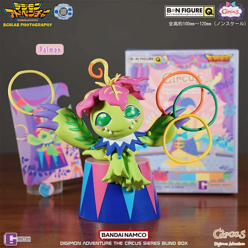 Bandai Digimon Gacha kapsułka pudełko z niespodzianką cyrk Tailmon Patamon Agumon Gabumon Piyomon Gashapon Anime figurka zabawka dla kolekcjonerów