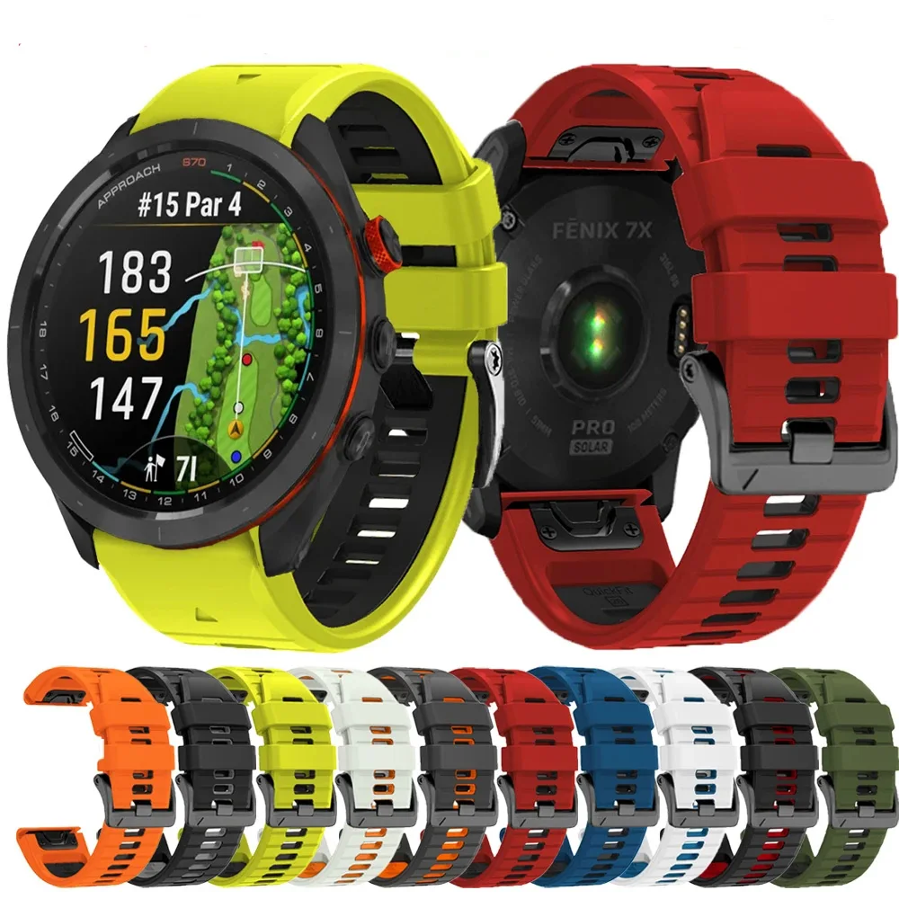 26mm 22mm Quick Fit Strap Für Garmin Uhr Band Fenix 6X 6 Pro 7X 7 Pro 5X 5 Plus uhrenarmbänder Forerunner 965 955 945 935 Armband