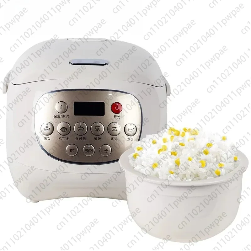Ceramic Rice Cooker Cute 2L Multi-Functional Cooking Appliance Multi-Cooking Rice Cooker