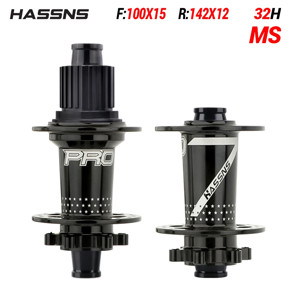 HASSNS PRO7 Fahrrad nabe 24/32 Löcher J-Bend Speichen durch Achse 12x142 hg/xd/ms 4-teiliges abgedichtetes Lager für Shimano Mountainbike Free hub