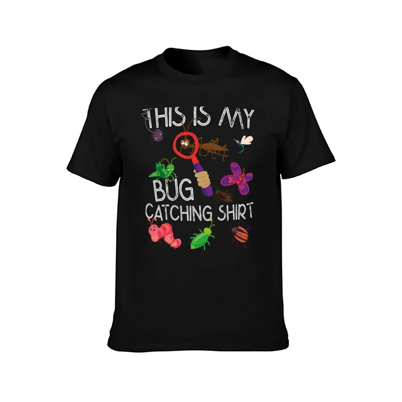 This Is My Bug Catching Shirt - Fun Insect Design For Boys & Girls T-Shirt, Summer Casual Cotton Tee, Oversized Streetwear Tops