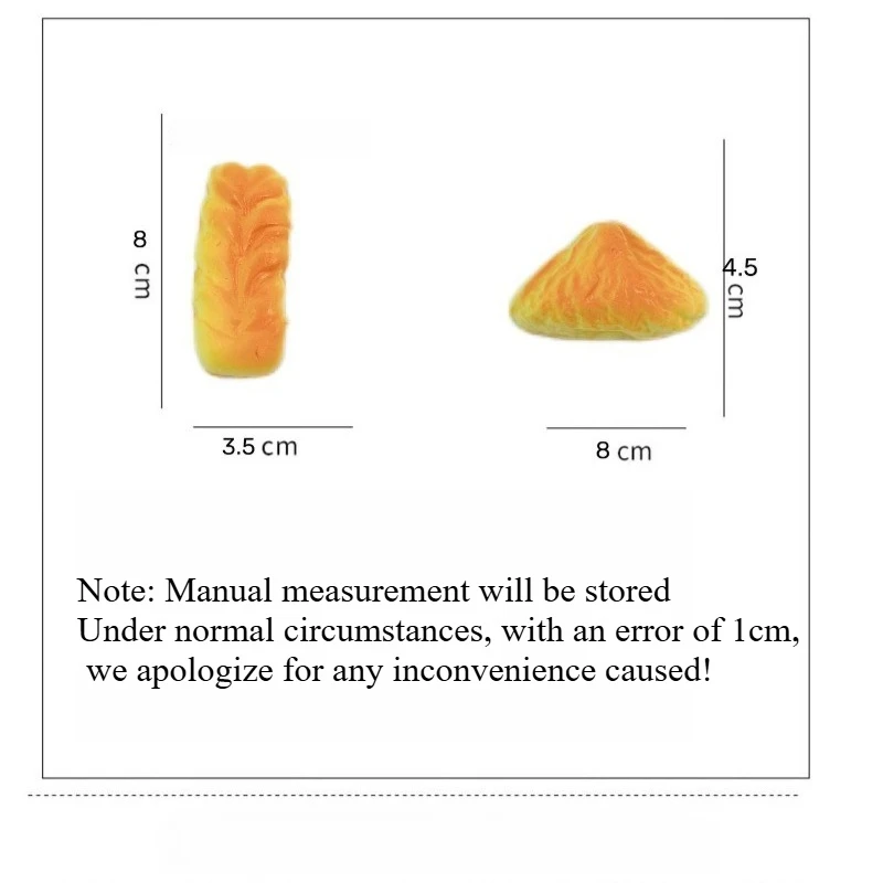 1pcs Home Simulation Food Play Bread Stress Relief and Release Pinch Music Stress Relief Tool Slow Rebound Fake Food Prop Model