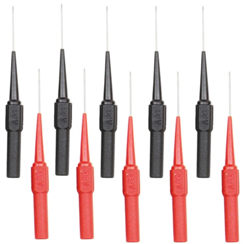 

10Pcs Car Tip Probes Diagnostic Tools Multimeter Test Leads Extention Back Piercing Needle Tip Probes Auto Kit Machine 0.7MM