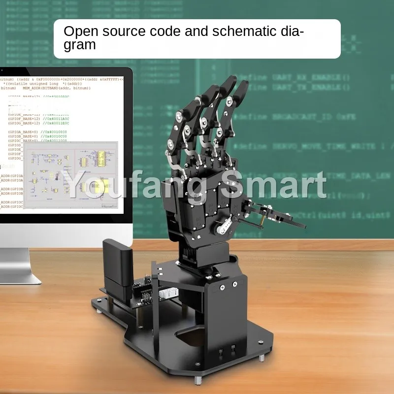 STEM For Arduino STM32 Bionic Robot Palm Hand Manipulator Open Source Code 5 Hands Educational Kit with Ps2/Somatosensory Gloves