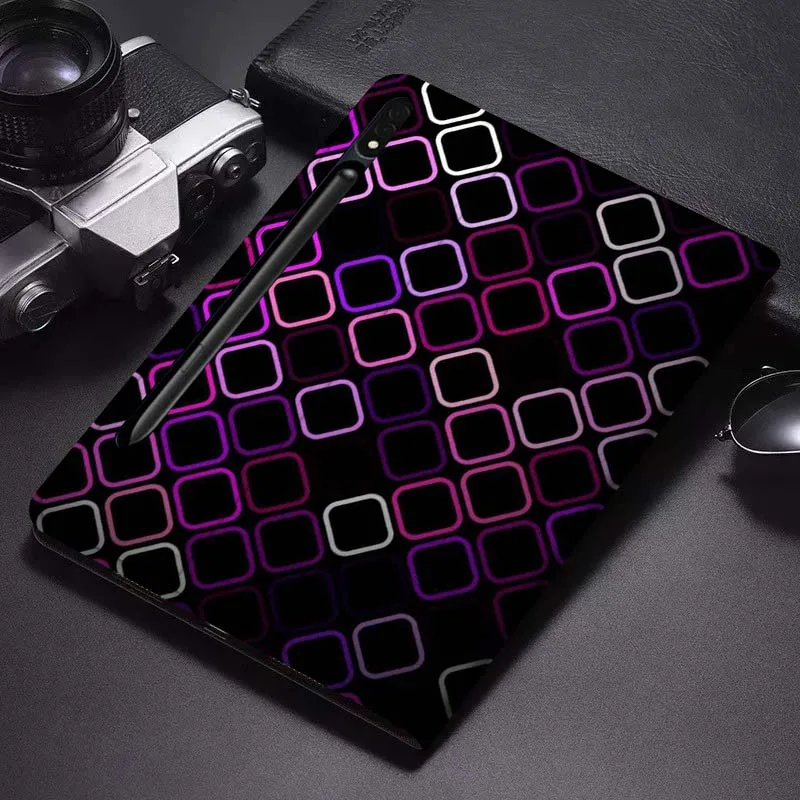 

Geometric Square Hot Pattern Gift For Samsung Galaxy Tab S6 S7 S8 S9 S10 FE Plus Lite Soft Flexible Support Tablet Case