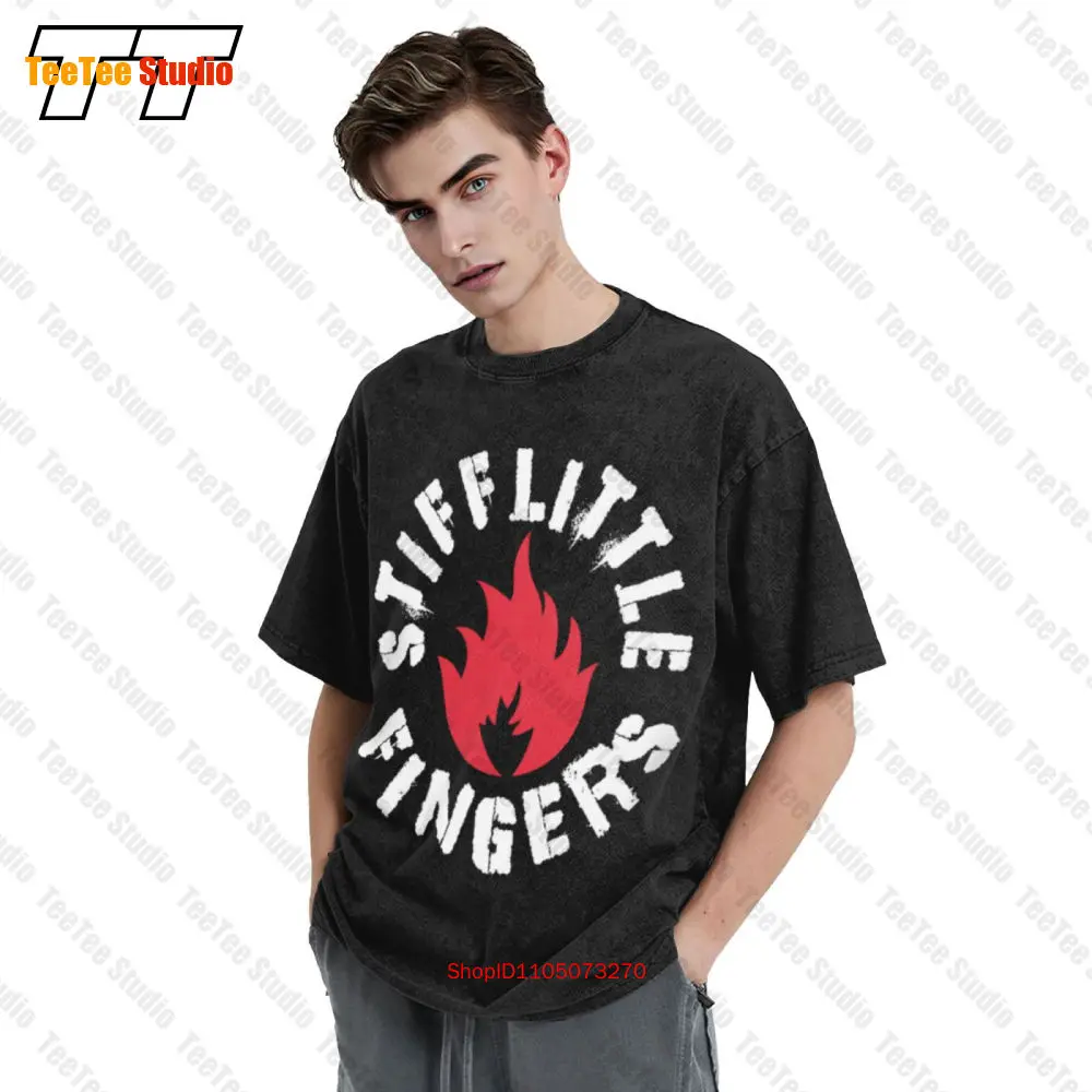 Immagine 4: T-shirt oversize essenziale con logo rotondo punk dei piccoli dita rigide 8NBE