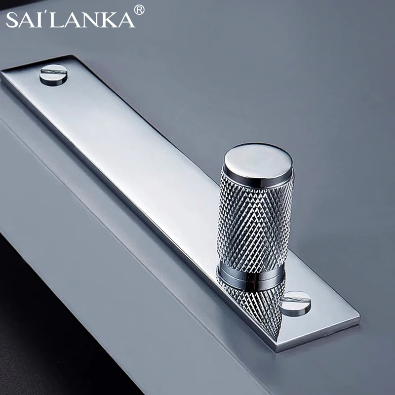 

SAILANKA Kitchen Cabinet Handles and Knobs Modern Solid Brass Black Gold Drawer Handles Wardrobe Door Pulls Furniture Hardware