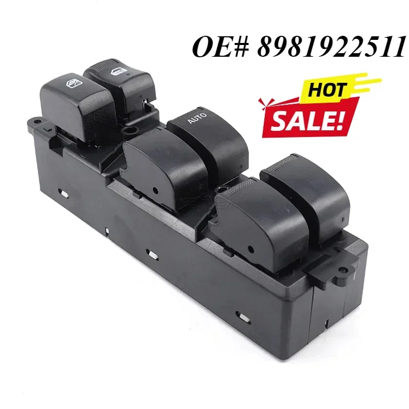 L'interrupteur de levage en verre 8981922511 convient au commutateur de levage de fenêtre électrique à conduite avant droite Suzuki,