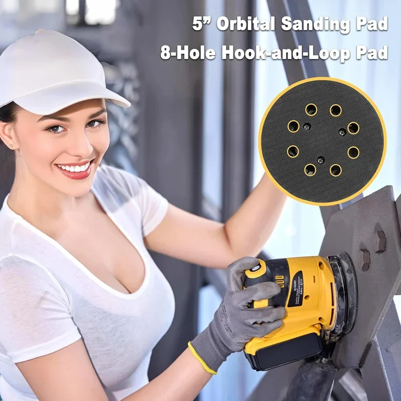 Dewalt Brushless Cordless Orbital Sander Grinder Wood Metal Waxing Polishing Grinding Machine for Dewalt 20V Battery