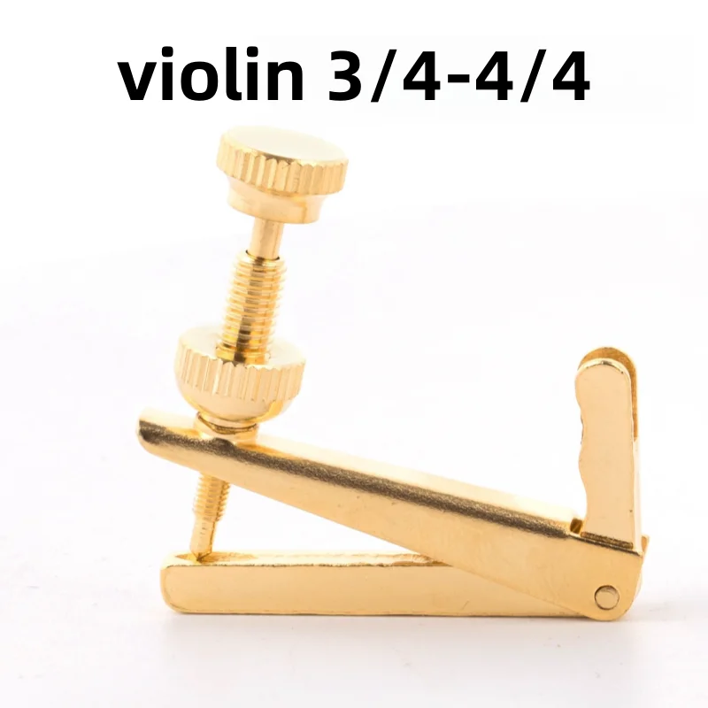 

50pcs high quality golden Violin String Adjuster fine tuners 3/4-4/4 size violin parts