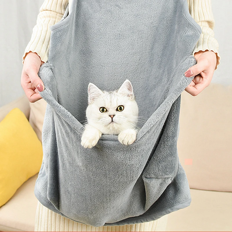 Pet Travel Sleep Bag Cat Carrier Pouch Dog Puppy Bag Plush Outdoor Sling Shoulder Bag Comfort Transport Bag for Cats Apron