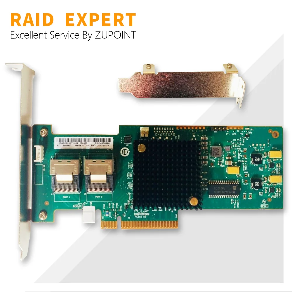 ZUPOINT-tarjeta controladora RAID LSI 9210-8i, 6Gbps, PCI E, SAS, SATA, HBA, FW:P20, 9211-8i, modo ZFS, FreeNAS, tarjeta expansora sin RAID