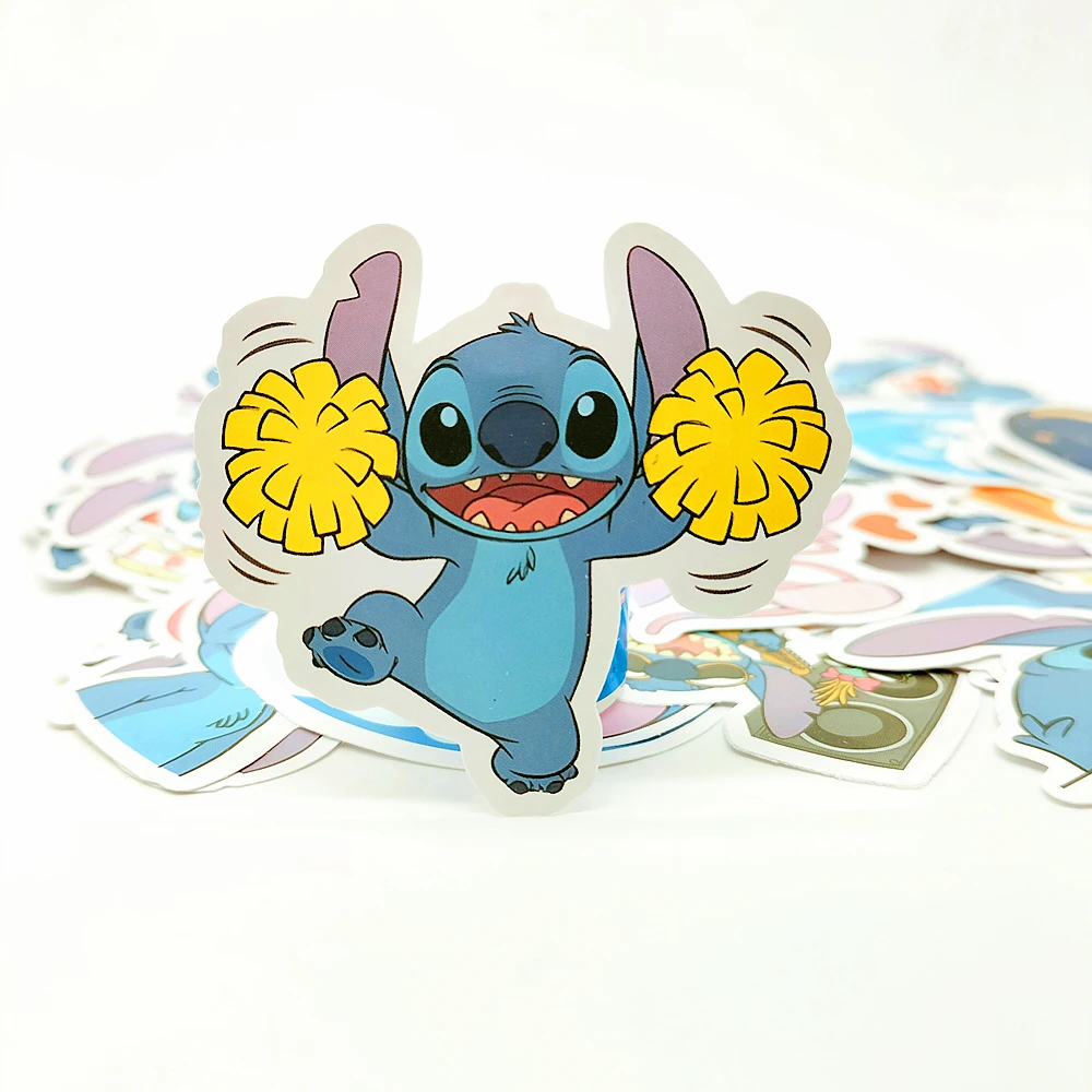 Fun Lilo Stitch PET Stickers Suitable for Balloon Decoration Suitcase Skateboard Luggage Laptop Phone Creative Stationery Toys