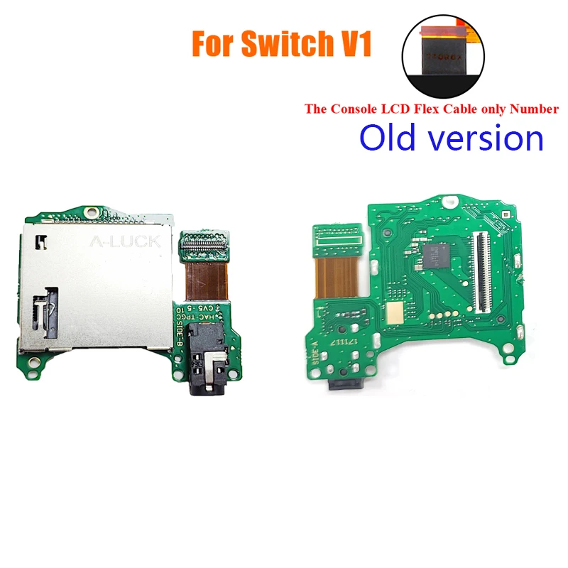 Oryginalne gniazdo czytnika kart do gier dla Nintendo Switch V1 V2 Gniazdo czytnika kart ze słuchawkami Używane części naprawcze