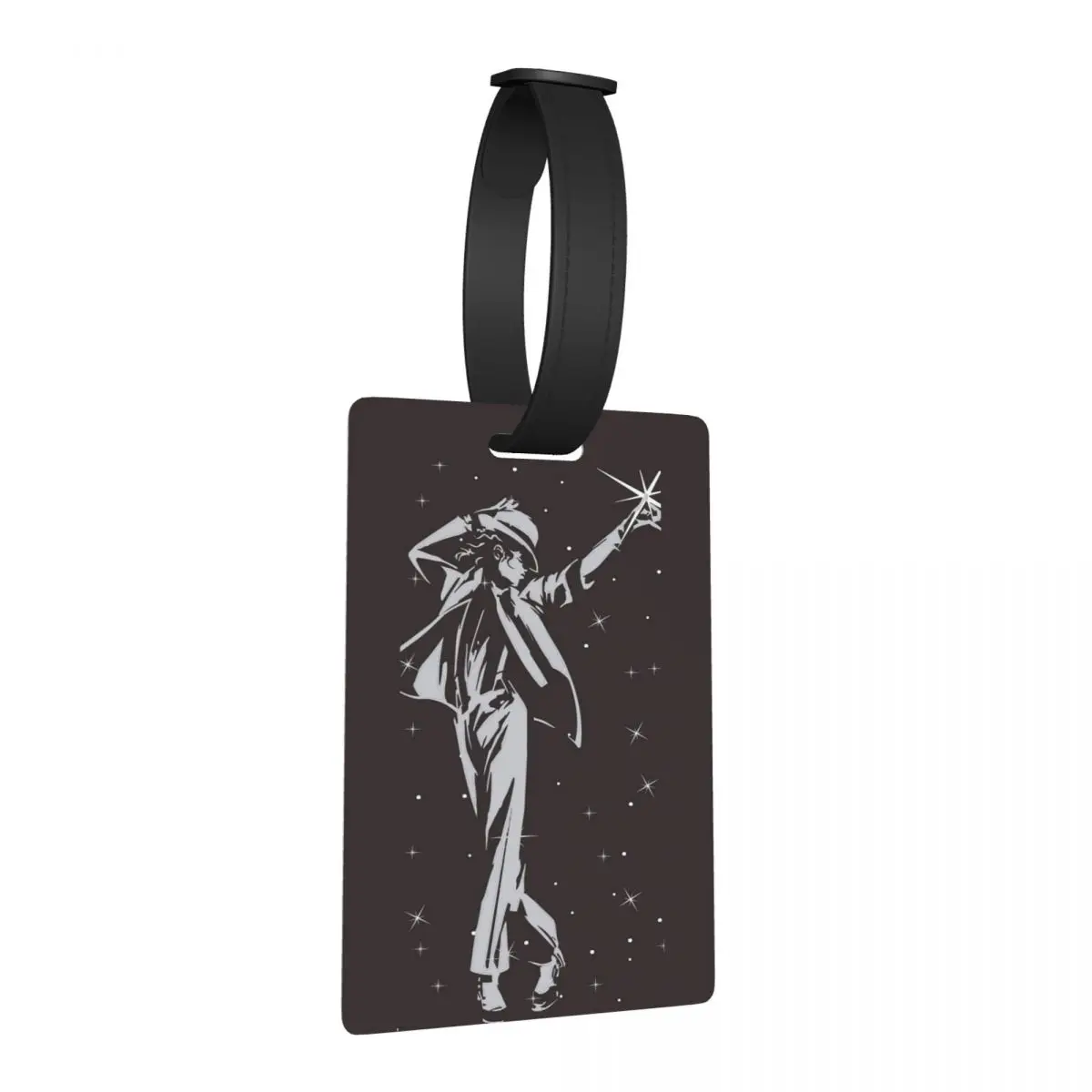

Pop Music Michael J-Jackson Luggage Tags Suitcase Accessories Travel Portable Baggage Boarding Tag Label Holder ID Name Address