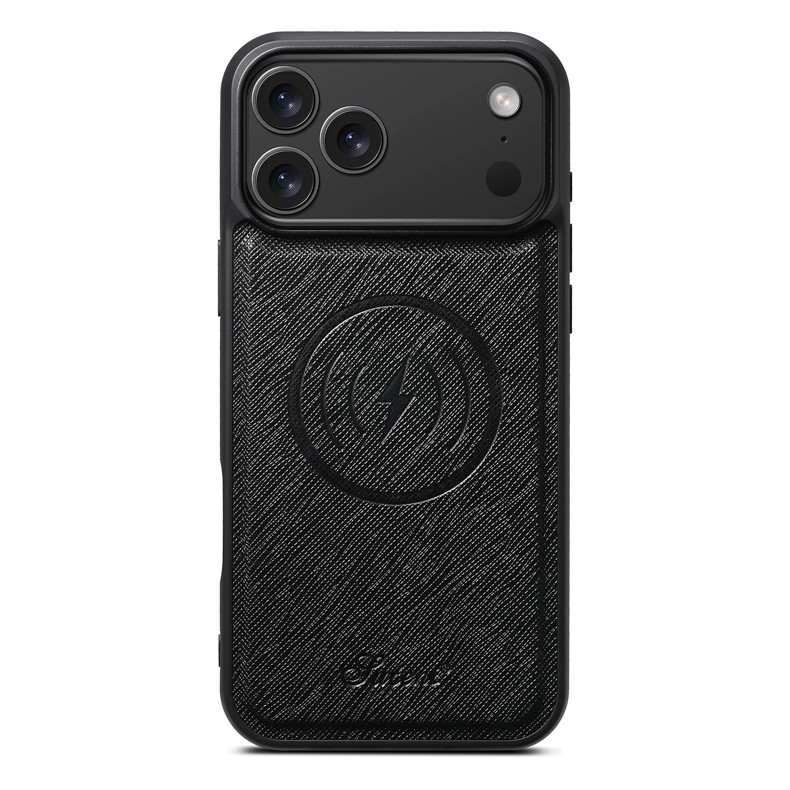 SUTENI Wireless Charging Phone Case  Matte Texture Luxury Faux Leather Magnet For iPhone 17 Pro Max 16 Plus 15 14 13 12 view 5