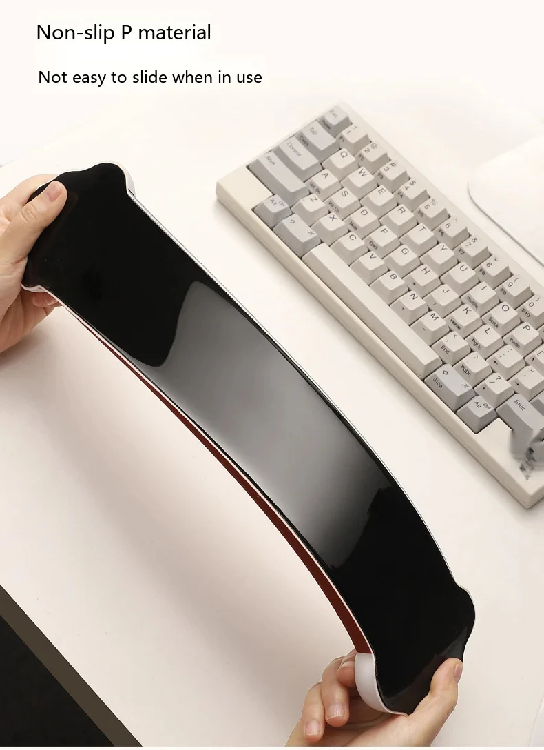 Cloud Rainbow Silikon-Handgelenkauflage Mauspad Ergonomische Schreibtischunterlage für Büro und Gaming 4 Farboptionen 2 Größen – Detail 6