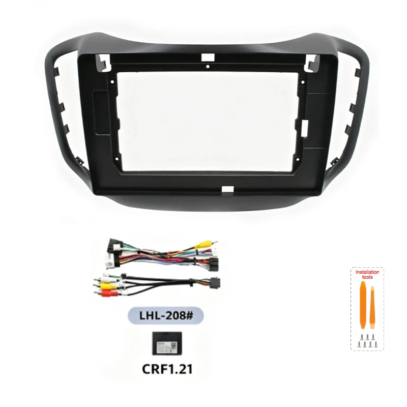 For Chery Tiggo 5 2014-2017 10.1 Inch Car Radio Fascia Frame Dashboard Panel Trim Kit Wiring Harness CANBUS Optional