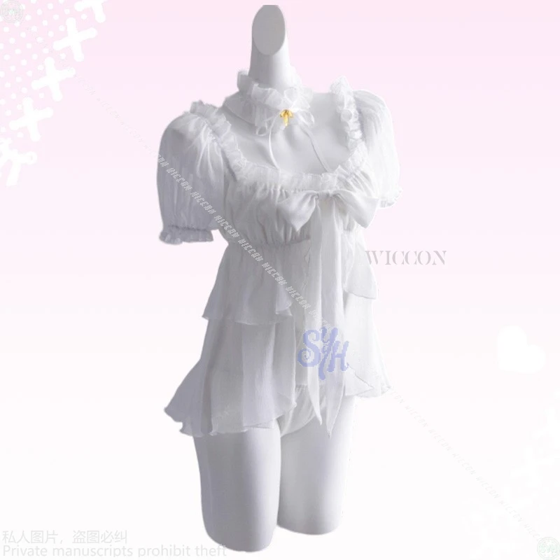 เทพธิดาแห่งชัยชนะ นิกเก้ โดโรธี คอสเพลย์ ชุดชั้นในเซ็กซี่สีขาว บิกินี่ฤดูร้อน โลลิต้า ฮาโลวีน