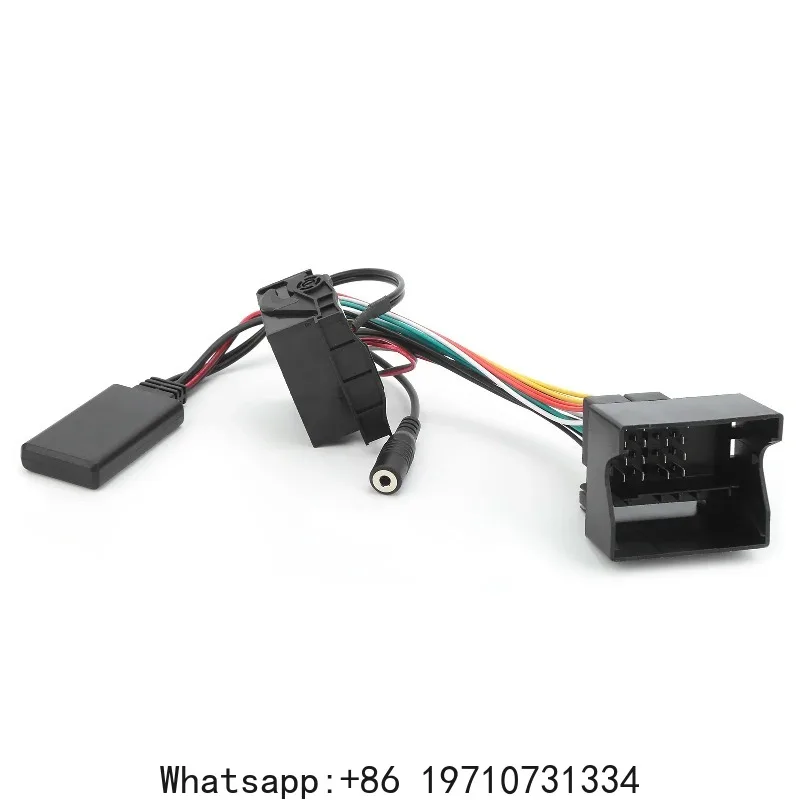 

59.1in Bluetooth 5.0 AUX Cable Audio Adapter with Microphone Fit for BMW E60 E63 E64 E65 E66 E87