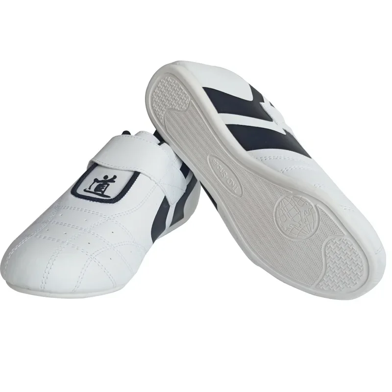 Kinderen Volwassen Taekwondo Taoïstische Hal Schoenen Klittenband Antislip Ademende Indoor Training Sneakers Voor Beginners