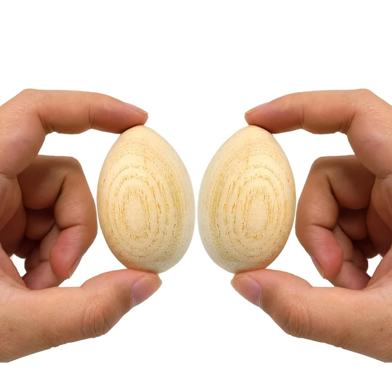 木製エッグシェイカー打楽器子供用早期教育学習おもちゃ誕生日パーティーの記念品ギフト男の子女の子