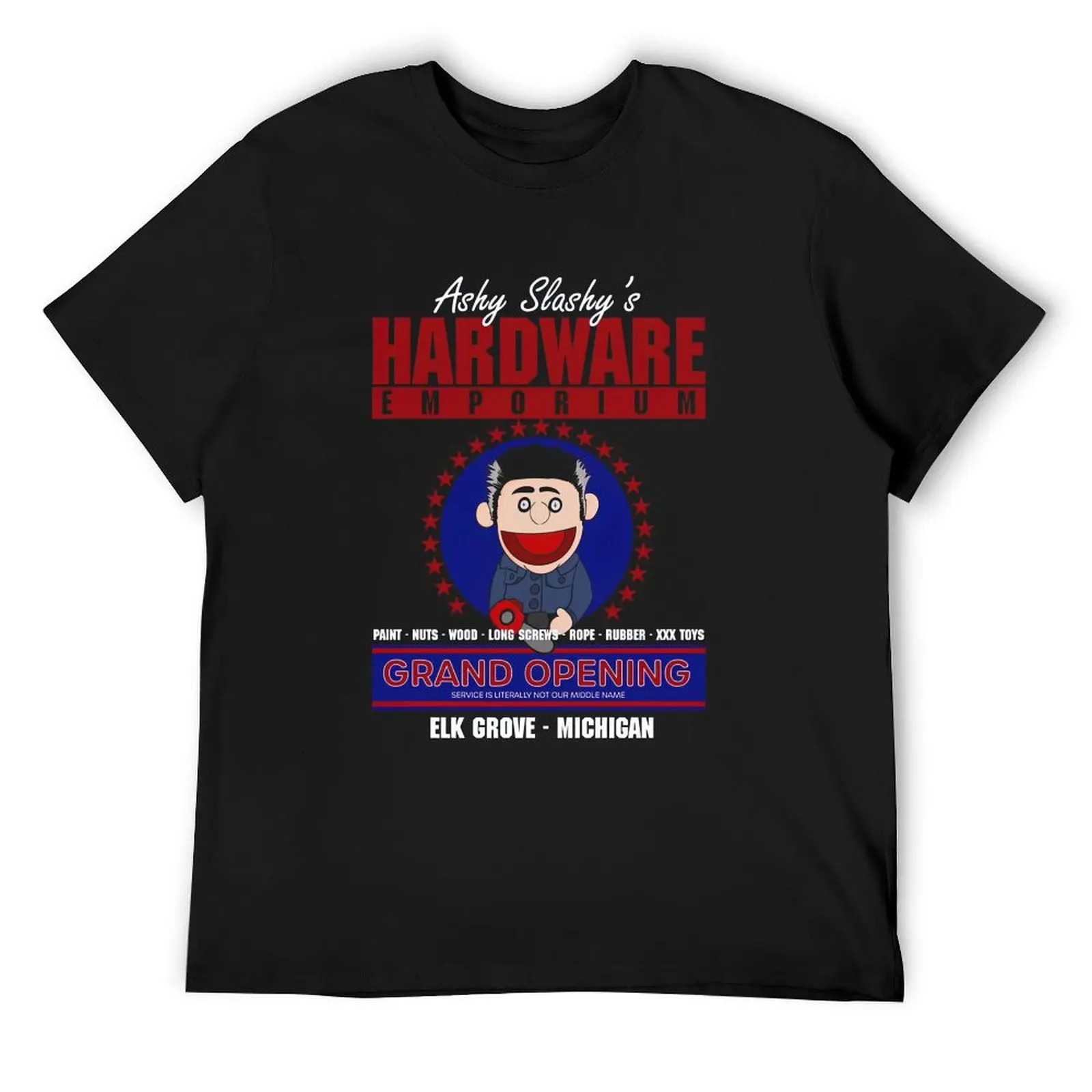 

Ashy Slashys Hardware Emporium T-Shirt cotton man t-shirts cute clothes mens designer clothes