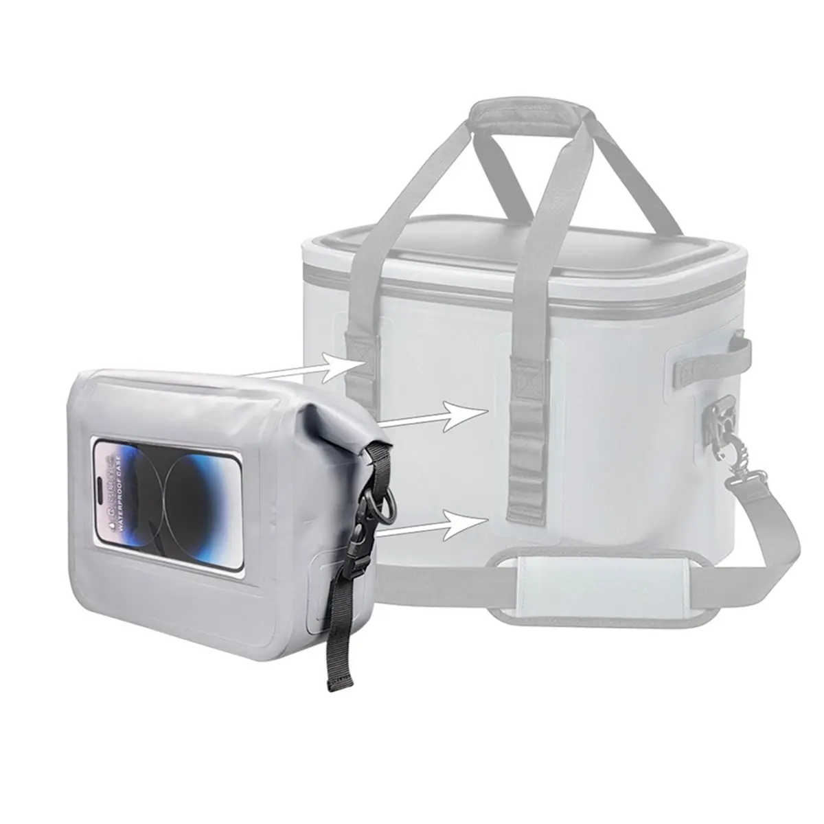 

НОВАЯ вместительная водонепроницаемая сумка для мобильного телефона из ПВХ, поясная сумка для ценностей, пляжного плавания, подводного плавания с регулируемым ремешком, сухая сумка