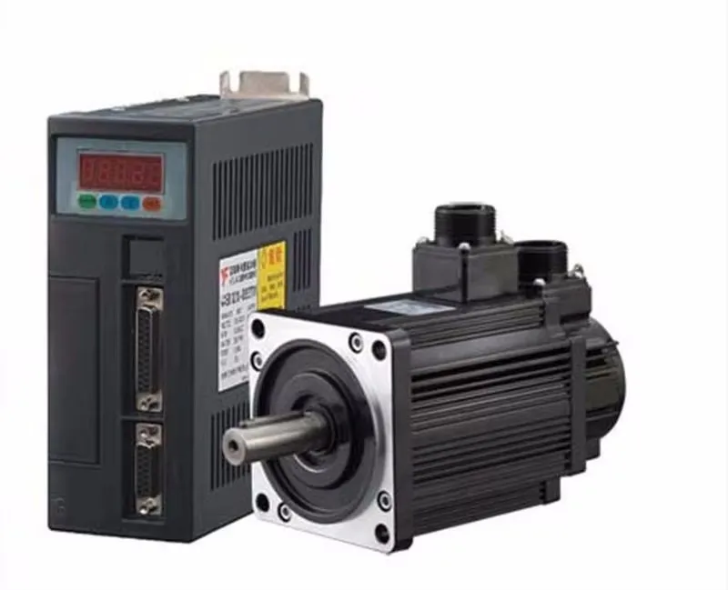

NEMA32 2.39Nm 0.75kw AC Servo Motor+Driver Kit 80ST-M02430 220V 750w 3000rpm RS485 MODbus for CNC Machining Equipment