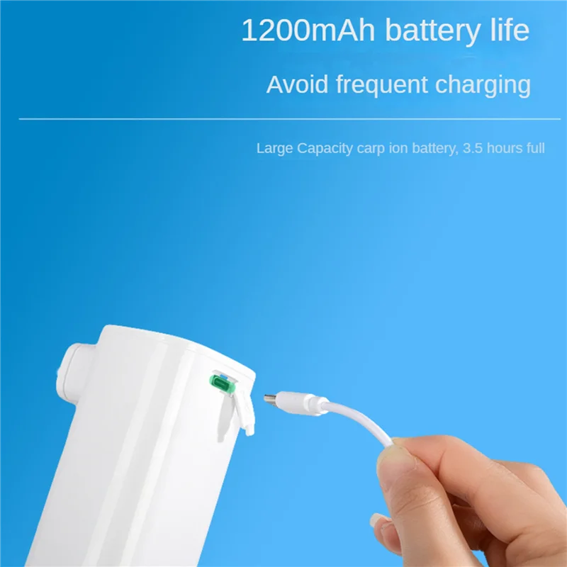 PORK-3X موزع صابون رغوي أوتوماتيكي، كهربائي وقابل لإعادة الشحن، موزع يدوي رغوي قابل لإعادة الملء للحمام المطبخ