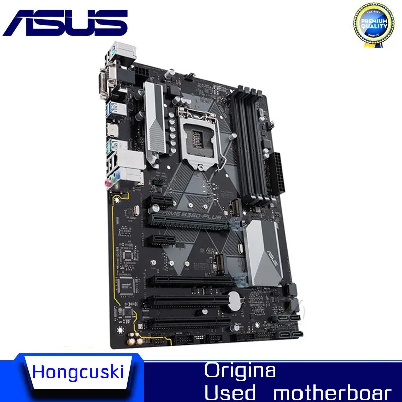 For ASUS PRIME B360-PLUS B360 PLUS Used original motherboard Socket LGA 1151 DDR4 B360 Desktop Motherboard