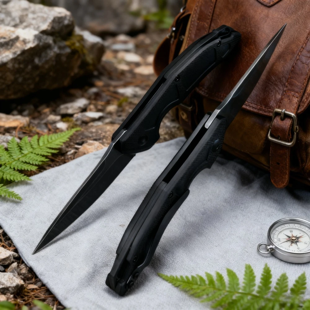 KS 1170 جيب سكين للفرد 8Cr13MoV عالية الكربون شفرة فولاذية عدم الانزلاق G10 مقبض التخييم في الهواء الطلق قطع استكشاف EDC أداة