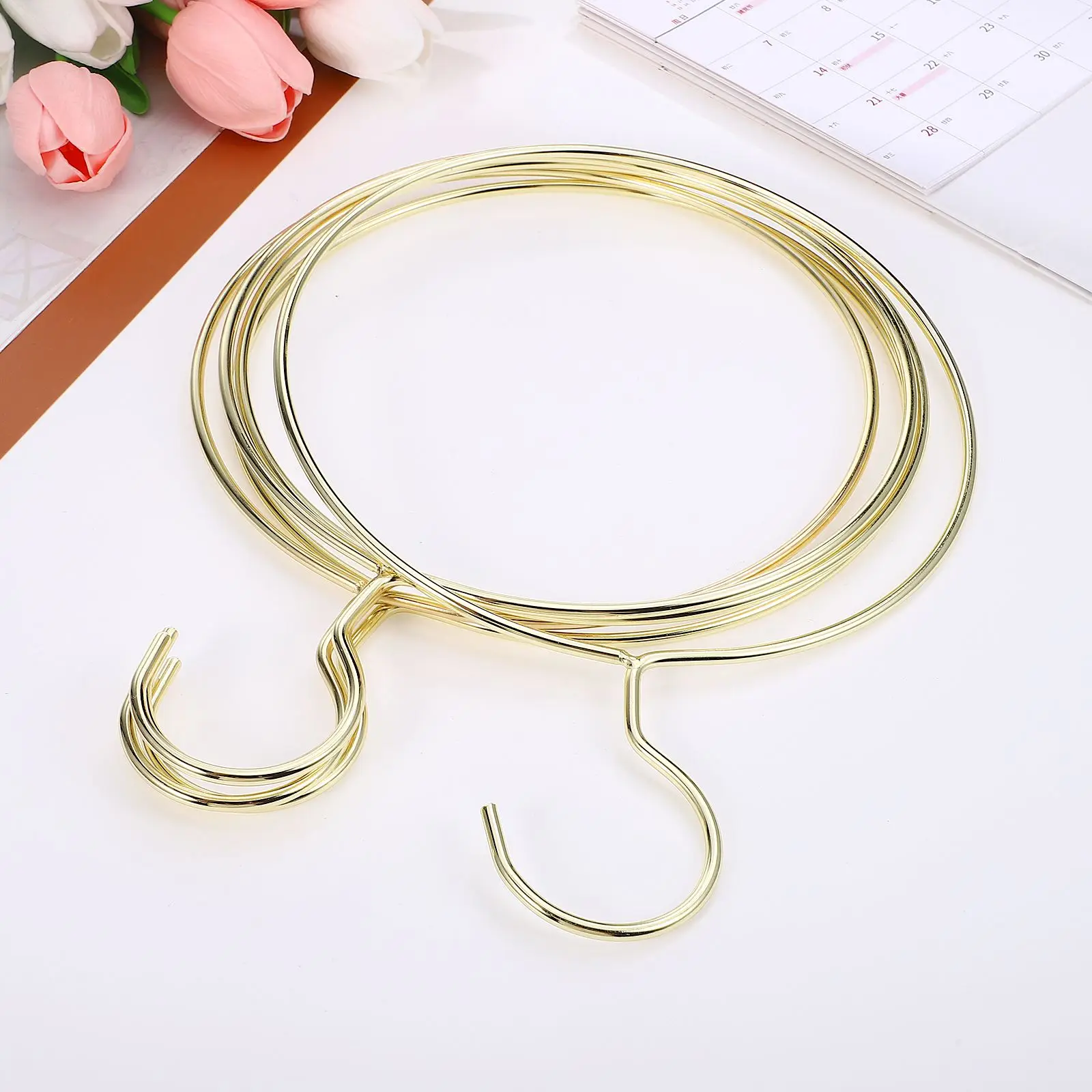 Hanger Scarf Rack Hanger For Pants Clothes Belt Metal Ring Hanging Closet Round Wardrobe Holder Tie Organizer Hooks Hook Towel